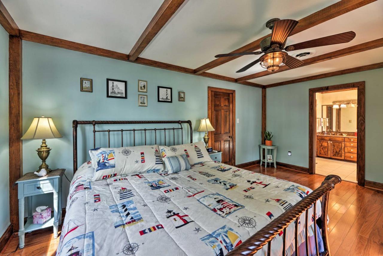 Bayfront Blounts Creek Home Private Beach And Dock! Whichard Beach Esterno foto