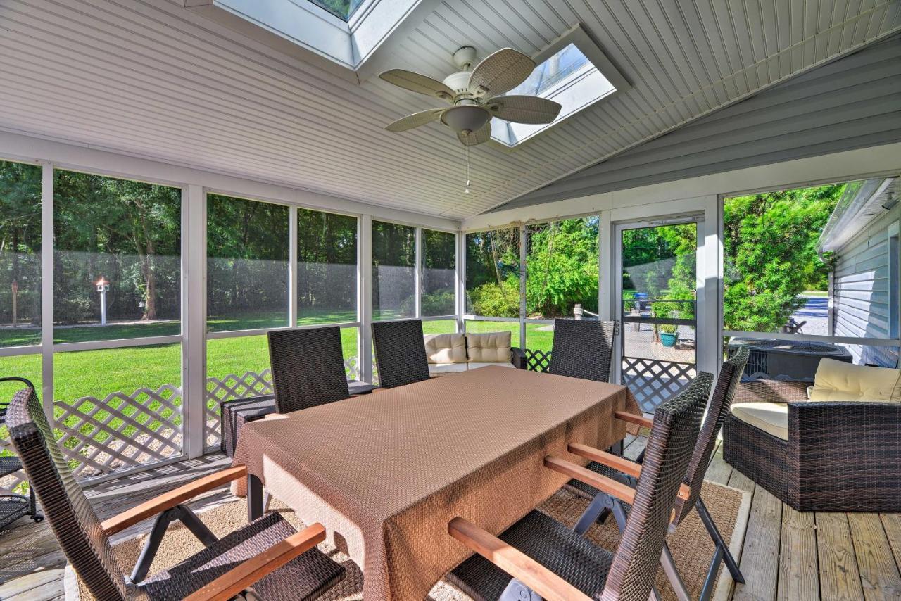 Bayfront Blounts Creek Home Private Beach And Dock! Whichard Beach Esterno foto