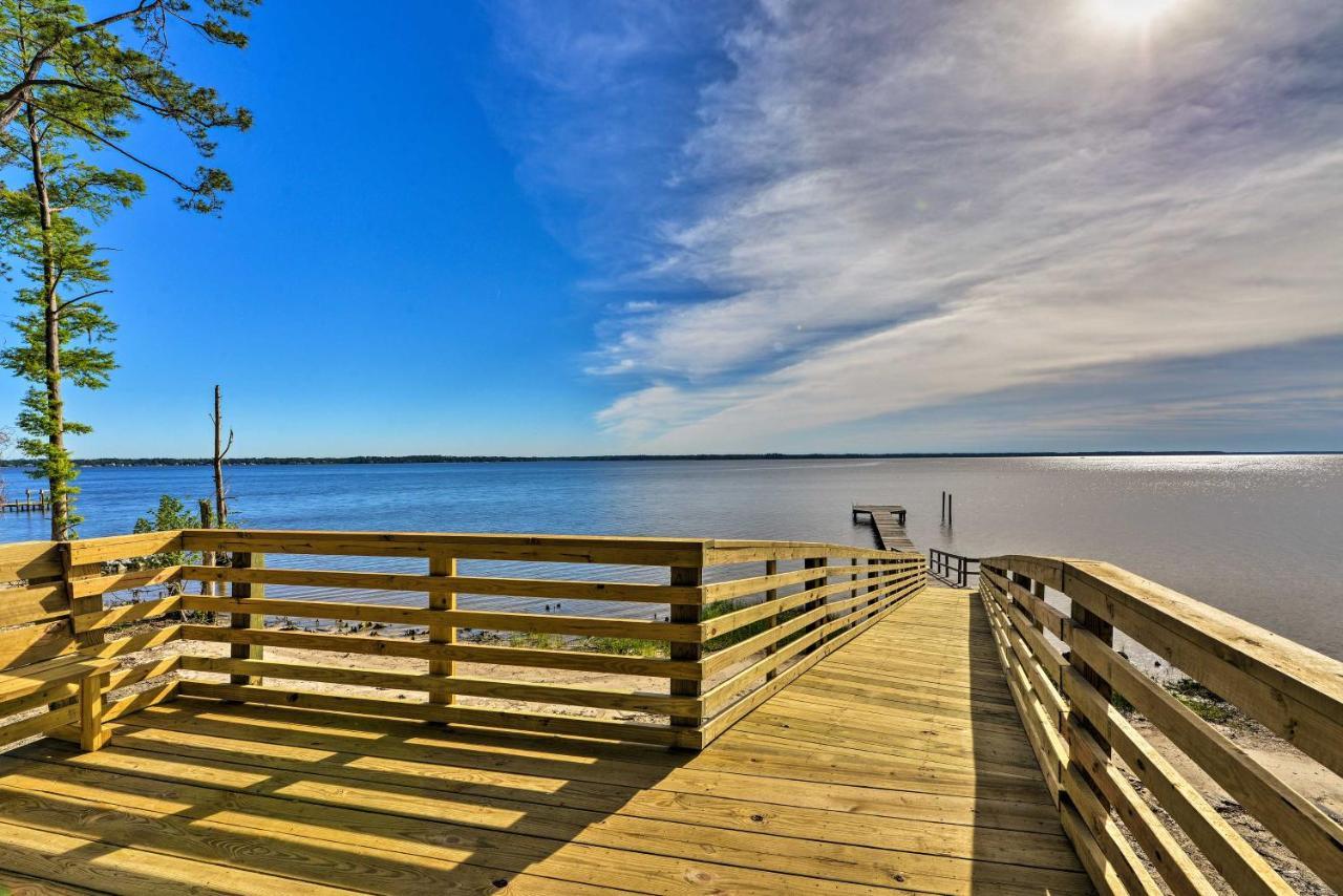 Bayfront Blounts Creek Home Private Beach And Dock! Whichard Beach Esterno foto