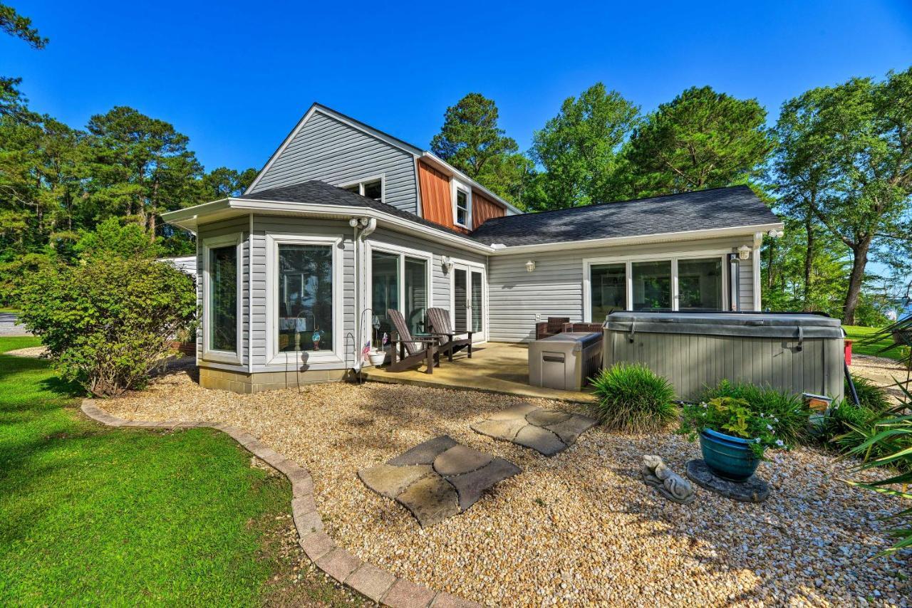 Bayfront Blounts Creek Home Private Beach And Dock! Whichard Beach Esterno foto