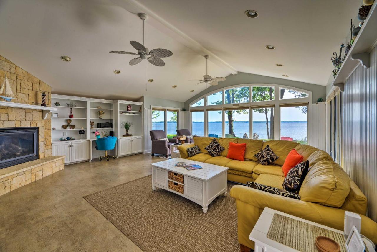 Bayfront Blounts Creek Home Private Beach And Dock! Whichard Beach Esterno foto